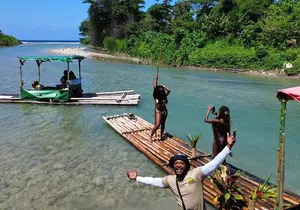 Jamaica Bamboo Rafting Adventure with Limestone Massage