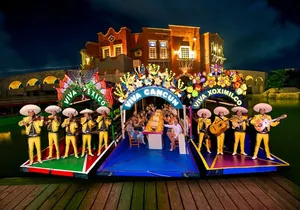 Xoximilco Flaoting Fiesta in Canals of Cancun