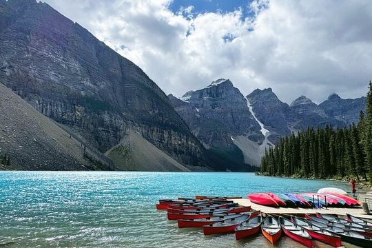 Lake Louise Moraine Emerald Lake Johnston Canyon Banff Yoho Tour