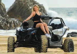 Cabo Desert and Beach Tour in CanAm X3 Playa Migriño Adventure