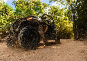 4-Hour Cancun Jungle Buggy Tour with Zipline Circuit & Cenote