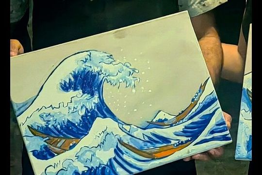 Paint your Waterfront Picture with fire show Playa del Carmen