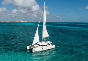 Sail to Paradise Catamaran Tour with Snorkel and Beach Club