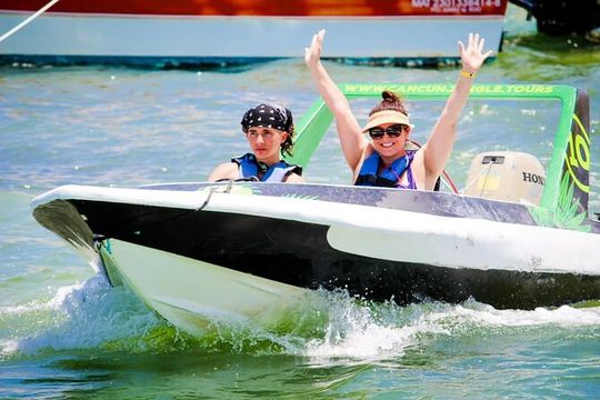 Shared Speedboat Tour: Nichupté Lagoon & Mangrove Adventure