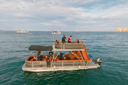 Cabo San Lucas Private 2-Deck Yacht with Drinks
