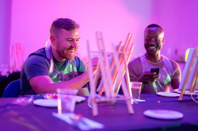 NEON Starry Night Sip and Paint Experience
