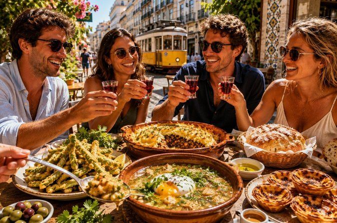 100% Vegetarian Lisbon Food Tour in Baixa (Full Meal)