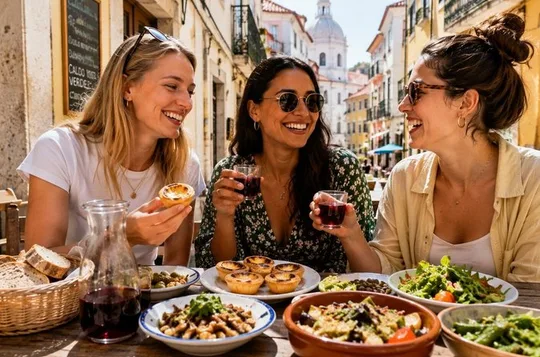 100% Vegetarian Lisbon Food Tour in Baixa Full Meal