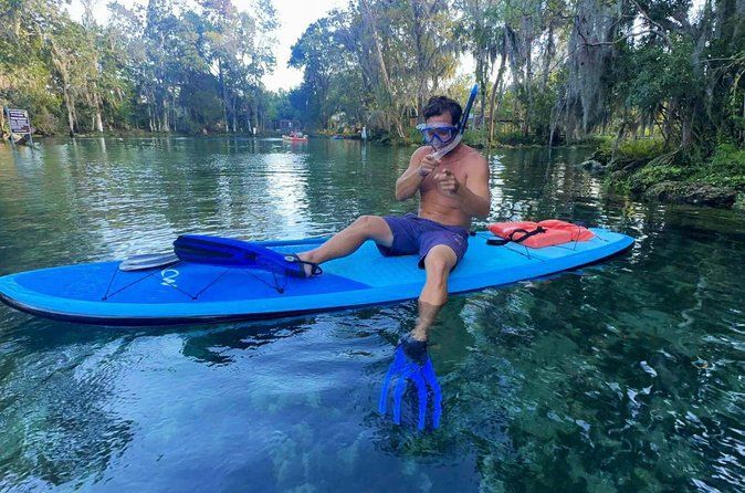 Paddleboard Snorkel Tour in Crystal River Springs with Manatees