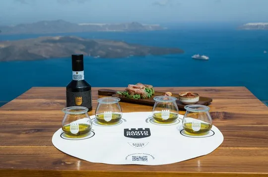 Santorini Wine Tour with Olive Oil Tasting at Santo Wines