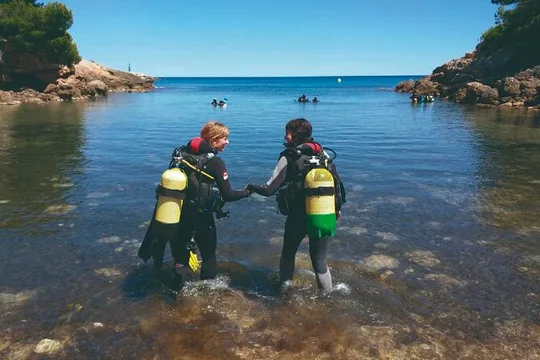 Diving In The Sea With Instructor In Tarragona Spain