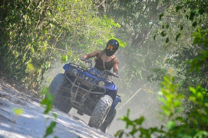 Cenotes, Caves, Ziplines and ATV Fun Tulum with Transportation