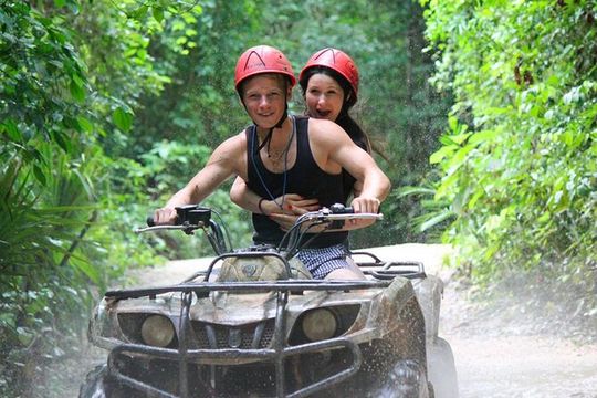Jungle Zipline and ATV Single in Riviera Maya