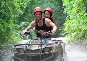 Jungle Zipline and ATV Single in Riviera Maya