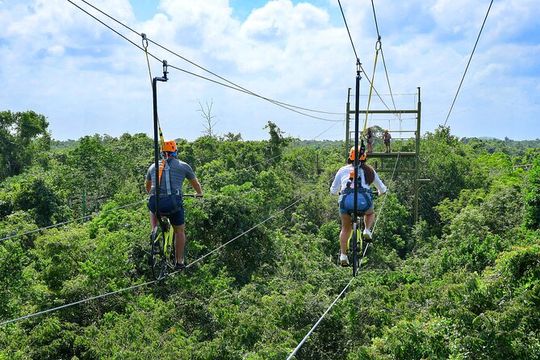 ATV Ziplines Aquazip and Bungee Adventure at Cenote