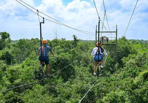 ATV Ziplines Aquazip and Bungee Adventure at Cenote