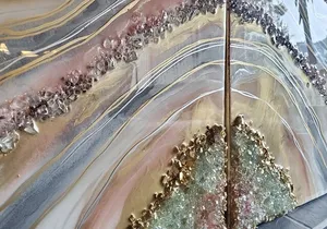 Epoxy Resin Geode Painting Art Class