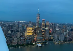 Flight Over New York City Hudson River