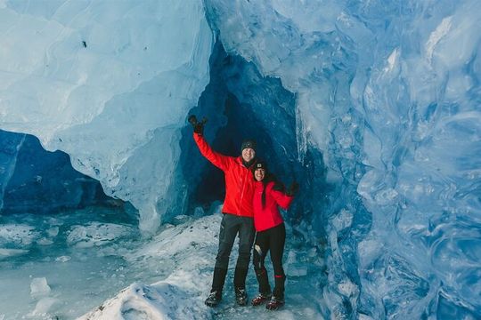 Winter Ice Cave Helicopter Adventure-1 Landing-Anchorage Area