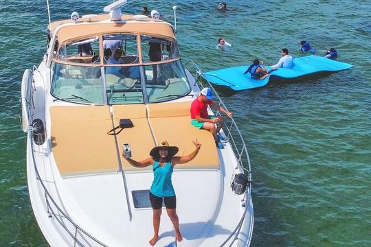 Explore Miami on a beautiful 45' Yacht