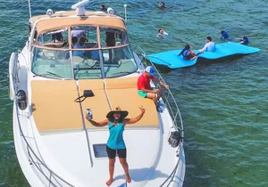 Explore Miami on a beautiful 45' Yacht