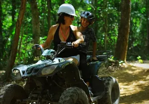 ATV Shared Zipline Cenote Adventure Kingdom from Cancun