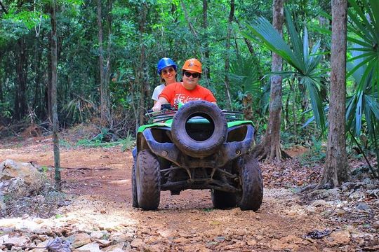 Ziplining ATVs and Cenote Swim with Lunch Cancun Adventure Tour