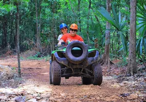 Ziplining ATVs and Cenote Swim with Lunch Cancun Adventure Tour