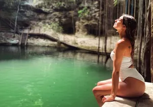 Ek Balam and Cenote Swimming in Mayan City