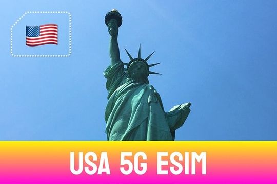 5G USA eSIM - Up to 50GB with Zero Roaming Fees