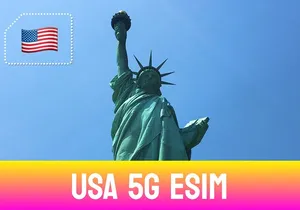 5G USA eSIM - Up to 50GB with Zero Roaming Fees