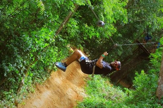 Jungle Kingdom Ziplining ATV Single and Cenote Swim From Cancun
