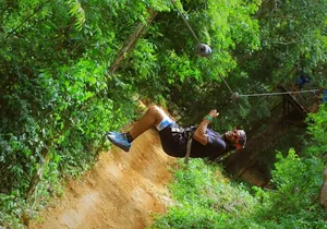 Jungle Kingdom Ziplining ATV Single and Cenote Swim From Cancun