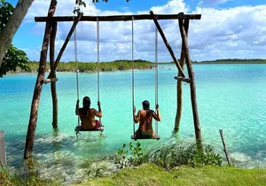 Bacalar Tour From Cancún Beach Club and Lagoon of 7 Colors