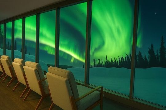 Cleary Summit Aurora Glass House Luxury Northern Lights Tour