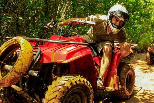 Atv (single) Zipline and Cenote From Cancun