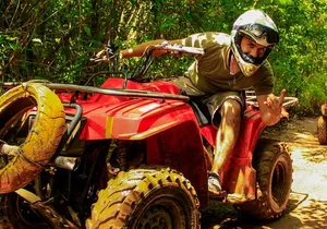 Atv (single) Zipline and Cenote From Cancun
