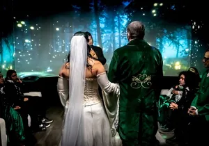 Las Vegas Immersive Enchanted Forest Wedding Ceremony