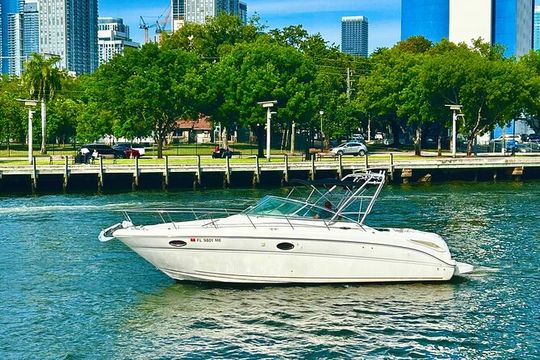 31-foot Miami Private Boat Rental for 12 People
