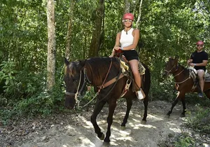 Jungle Triple Adventure Horseback, Ziplines and Cenote