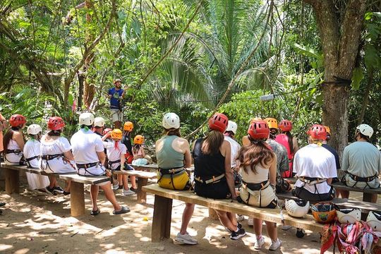 Jungle Adventure with Ziplines and Waterfall with Restaurant