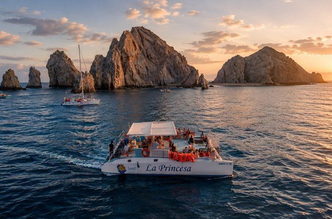 Los Cabos Private Catamaran Sunset Cruise with Snacks & Open Bar