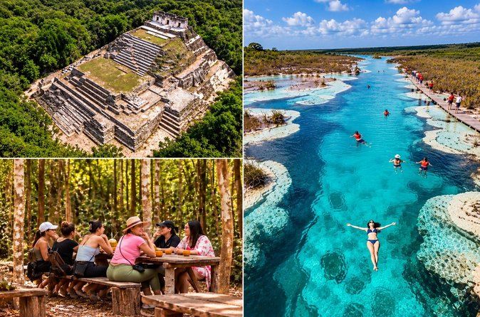 Bacalar: Ichkabal Maya Ruins + Los Rápidos