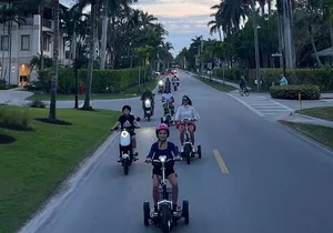 Sunset Tour of Naples Florida by Trike and Moped - Family Fun