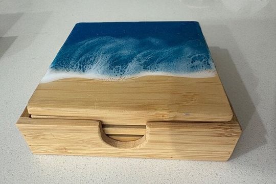 Make Your Own Maui Souvenir: Ocean Resin Coaster Class