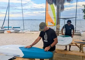 Wing Foiling Adventure in Biscayne Bay Miami