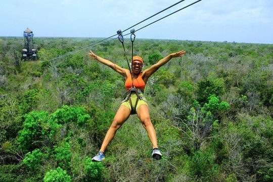 Cenote Adventure in Puerto Morelos with ATV and Zipline