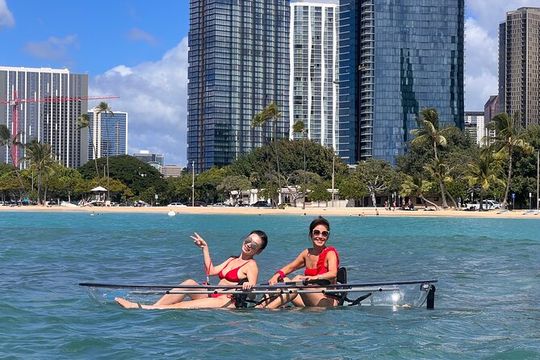 Waikīkī Fireworks Night Paddle – Clear Kayak Tour (Fridays Only)