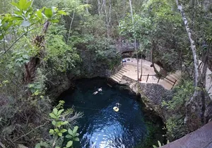 Reef Snorkel + 3 Cenotes with local food experience!
