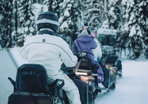 Forest Snowmobile Tour in Alaska